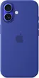 Apple silicone case with MagSafe для iPhone 16 ultramarine