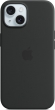 Apple silicone case with MagSafe for iPhone 15 black