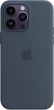 Apple silicone case with MagSafe for iPhone 14 Pro Max sturmblau