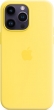 Apple silicone case with MagSafe for iPhone 14 Pro Max canary yellow