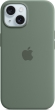 Apple silicone case with MagSafe for iPhone 15 cypress