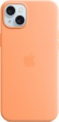 Apple silicone case with MagSafe for iPhone 15 Plus Sorbet orange