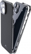 Black Rock 360° glass case for Apple iPhone 14 carbon