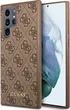 Guess Hard Cover 4G Metal Gold Logo для Samsung Galaxy S23 Ultra brown
