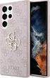 Guess Hard Cover 4G Metal Logo для Samsung Galaxy S23 Ultra pink