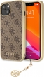 Guess Hard Cover 4G Charms for Apple iPhone 13 brown