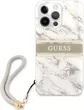 Guess Hard Cover Marble Stripe with strap для Apple iPhone 13 Pro grey