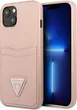 Guess Hard Cover Saffiano Double Card для Apple iPhone 13 pink