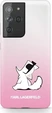 Karl Lagerfeld Hard case Choupette Fun для Самсунг Галакси S21 Ультра розовый