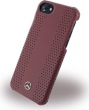 Mercedes-Benz Hard Cover Leather perforated stripes II for Apple iPhone 7 red