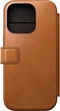 Nomad modern Leather Folio для Эпл Айфон 16 Про English Tan