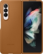 Samsung Leather Cover for Galaxy Z Fold 3 5G Camel