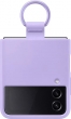 Samsung Silicone Cover with ring for Galaxy Z Flip 4 Bora purple