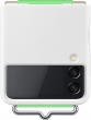 Samsung Silicone Cover with strap for Galaxy Z Flip 3 white