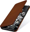 Stilgut Book Type Leather Case Clip для Samsung Galaxy S20 Ultra Brown