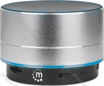 Manhattan metallic LED Speaker silver