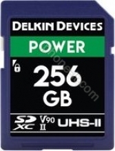 Delkin Power 2000X R300/W250 SDXC 256GB, UHS-II U3, Class 10