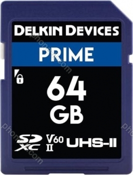 Delkin Prime 1900X R300/W100 SDXC 64GB, UHS-II U3, Class 10