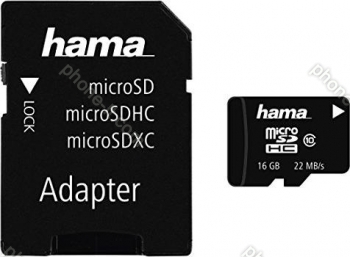 Hama High Speed microSDHC 16GB Adapter Kit, Class 10