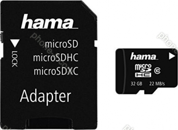 Hama High Speed microSDHC 32GB Adapter Kit, Class 10
