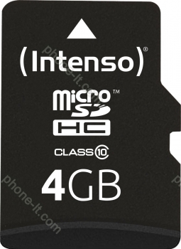Intenso R20/W12 microSDHC 4GB Kit, Class 10