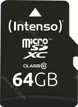 Intenso R20/W12 microSDXC 64GB Kit, Class 10