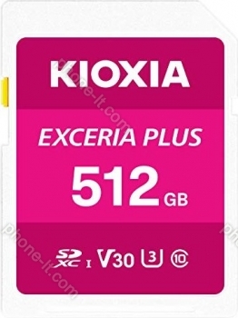 KIOXIA EXCERIA PLUS R100/W85 SDXC 512GB, UHS-I U3, Class 10