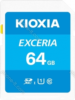 KIOXIA EXCERIA R100 SDXC 64GB, UHS-I U1, Class 10