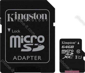 Kingston R45 microSDXC 64GB Kit, UHS-I, Class 10