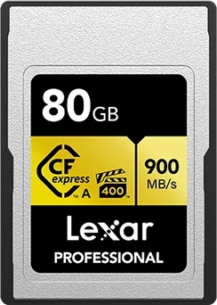 Lexar Professional GOLD R900/W800 CFexpress 2.0 Type A 80GB