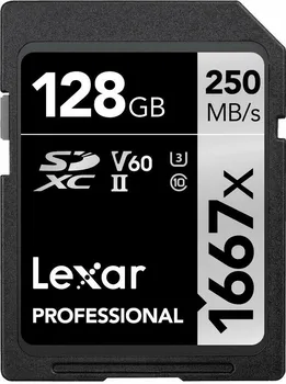 Lexar Professional 1667x Silver Series R250/W120 SDXC 128GB, UHS-II U3, Class 10, 2er-Pack