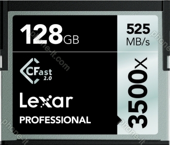 Lexar Professional 3500x R525/W445 CFast 2.0 CompactFlash Card 128GB