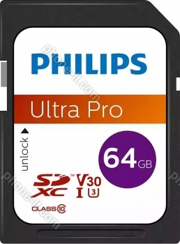 Philips Ultra Pro R100 SDXC 64GB, UHS-I U3, Class 10