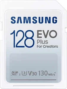 Samsung EVO Plus for Creators R130 SDXC 128GB, UHS-I U3, Class 10