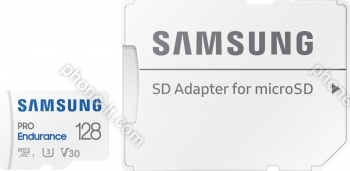 Samsung PRO Endurance R100/W40 microSDXC 128GB Kit, UHS-I U3, Class 10