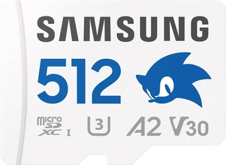 Samsung PRO Plus R180/W130 microSDXC 512GB Sonic the Hedgehog Kit, UHS-I U3, A2, Class 10