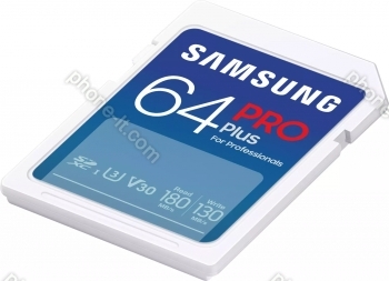 Samsung PRO Plus for Professionals R180/W130 SDXC 64GB, UHS-I U3, Class 10