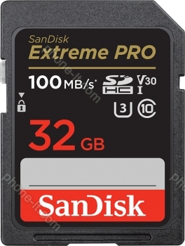SanDisk Extreme PRO R100/W90 SDHC 32GB, UHS-I U3, Class 10