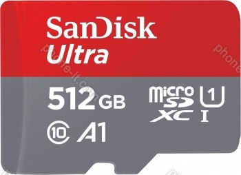 SanDisk Ultra R100 microSDXC 512GB Kit, UHS-I U1, A1, Class 10