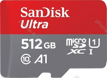 SanDisk Ultra R120 microSDXC 512GB Kit, UHS-I U1, A1, Class 10