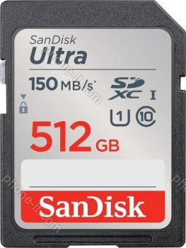 SanDisk Ultra R150 SDXC 512GB, UHS-I U1, Class 10