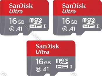SanDisk Ultra R98 microSDHC 16GB, UHS-I U1, A1, Class 10, 3er-Pack