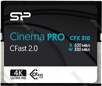 Silicon Power CinemaPRO CFX310 R530/W330 CFast 2.0 CompactFlash Card 128GB