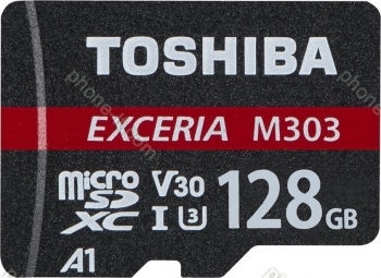 Toshiba Exceria M303 R98/W65 microSDXC 128GB Kit, UHS-I U3, A1, Class 10