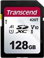 Transcend 420T R95/W40 SDXC 128GB, UHS-I U1, A1, Class 10