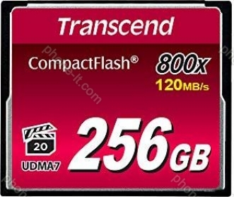 Transcend 800x R120/W60 CompactFlash Card 256GB
