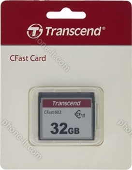 Transcend CFX602 R500/W350 CFast 2.0 CompactFlash Card 32GB