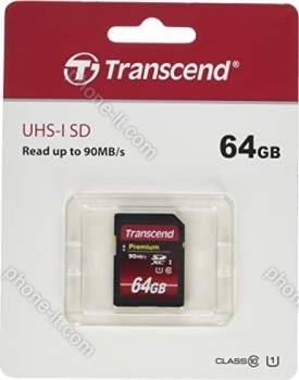 Transcend Premium R60 SDXC 64GB, Class 10