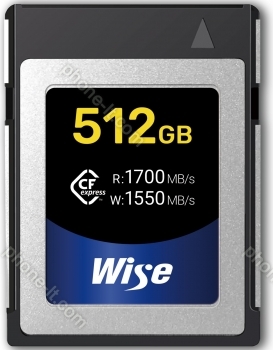 Wise Advanced CFX-B Series R1700/W1550 CFexpress Type B 512GB
