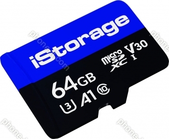iStorage microSDXC 64GB, UHS-I U3, A1, Class 10, 3er-Pack